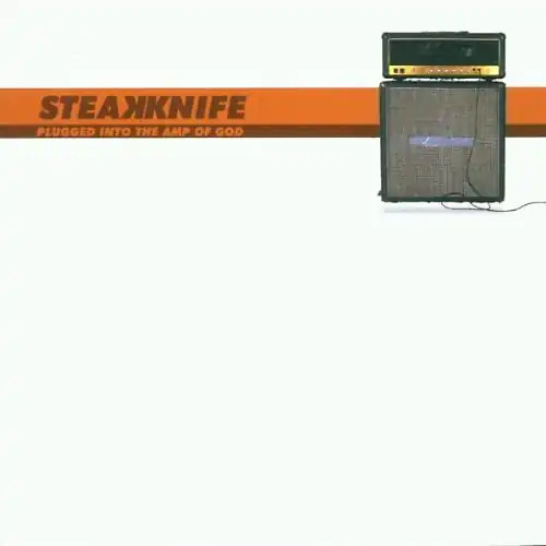 Steakknife plugged into the - into,
